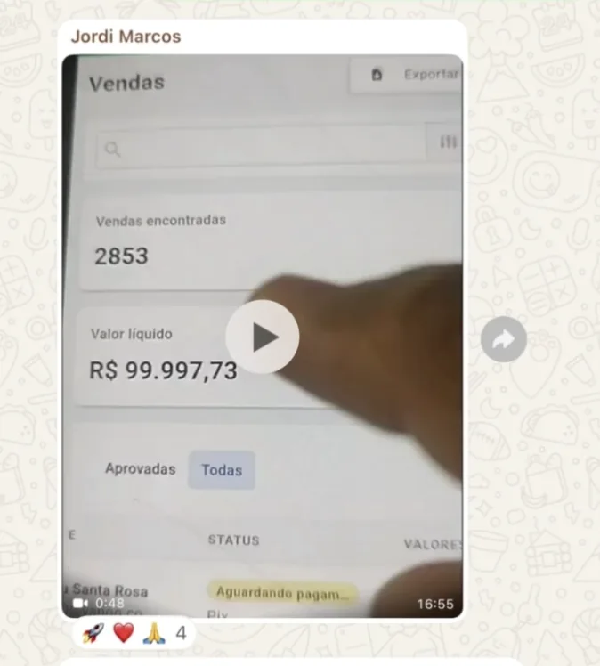 Depoimento de aluno da Comunidade