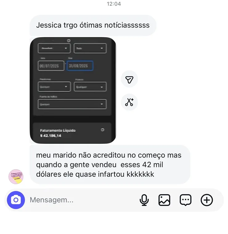 Depoimento de aluno da Comunidade